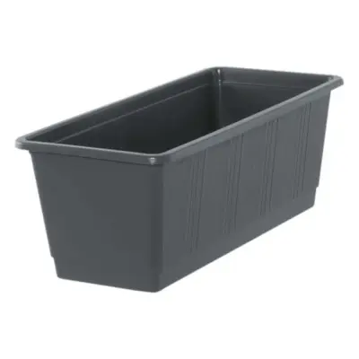 Cvetlično korito 60 cm antracit  robustno, UV-odporno za vrt, balkon in teraso
