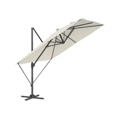 Nadstrešek z nosilcem 270x270 cm krem
