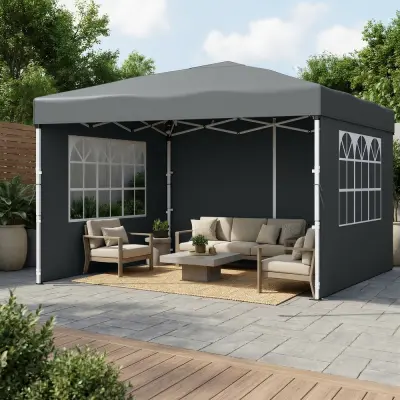 Paviljon 3x3x2,6 m Siva
