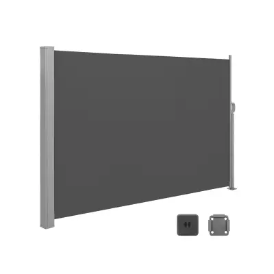 Stranski nadstrešek 160x450 cm siva