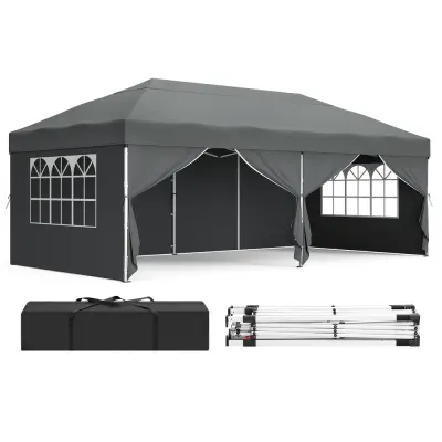 Paviljon 6x3x2,6 m temno siv