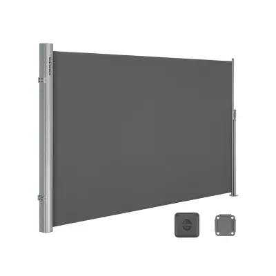 Stranski nadstrešek 180x350 cm antracit