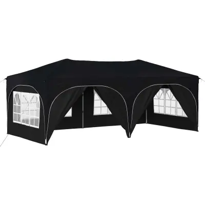 vidaXL Zložljivi šotor za zabave 575 x 288 x 245 cm Antracit