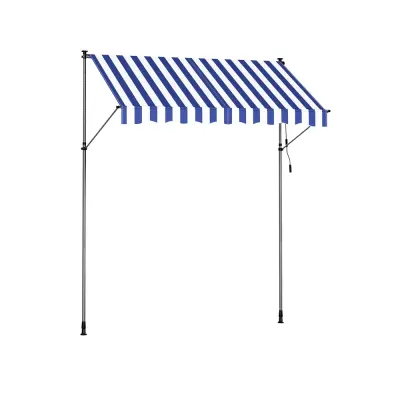 Nastavljiva višina tende 250x120 cm modra