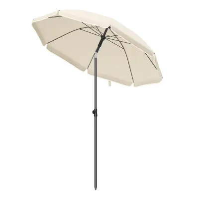 Plažni dežnik 160 cm bež