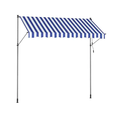 Nastavljiva višina tende 300x120 cm modra