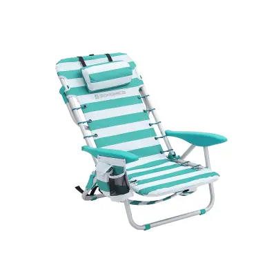 Plažni stol 68x63x75 cm zelen