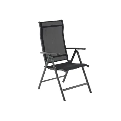Vrtni stol 56x70x106 cm črne barve