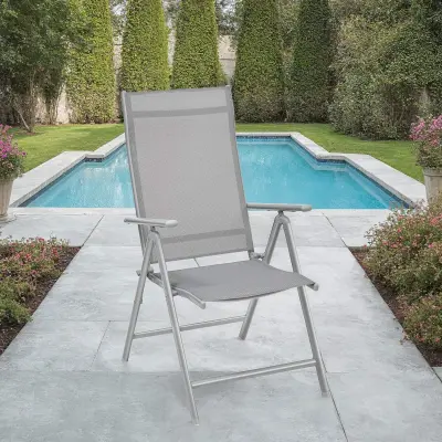 Vrtni stol 70x56x107 cm siva