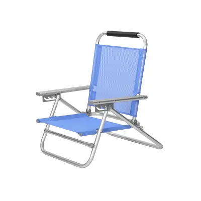 Plažni stol 57x59x71 cm modre barve