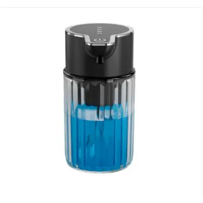 Brezdotni penasti razpršilnik mila, črn, stenski, USB, 400ML