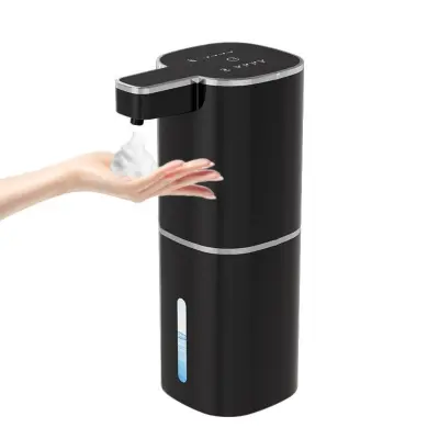 Brezdotni penilni dozator mila 400ml, USB, črn ABS