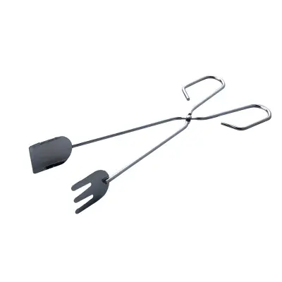 2-Pack BBQ Charcoal Tongs - 31cm Stainless Steel Grilling Tongs