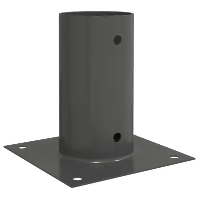vidaXL Okrogla podlaga 12 pcs Antracit 15 x 15 x 15 cm Kovina