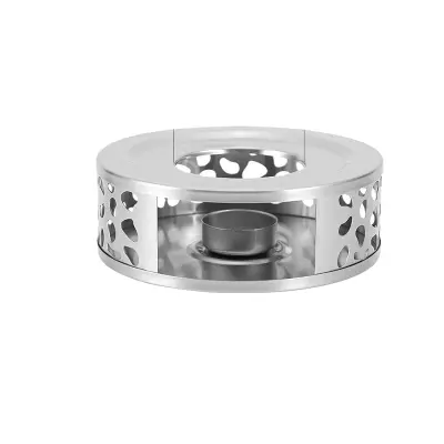 Porous Stainless Steel Tea Warmer - Grelec za čaj s svečo Silver