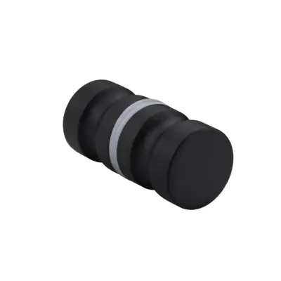 H-oblika dvojni ročaj za steklo, črn 304, za 6-19mm, 6.2cm x3cm x3cm Black