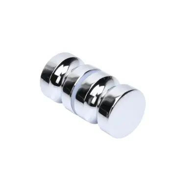 Dvostranski ročaj v obliki črke I — ročaj iz nerjavečega jekla 304 za steklena vrata, 6,2 cm x 3 cm x 3 cm, primeren za debeline 6–18 mm Silve