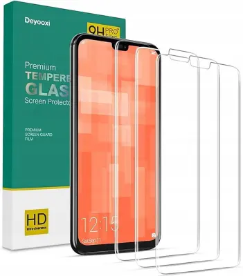 Zaščitno kaljeno steklo za Huawei P20 Lite, trdota 9H, visoka občutljivost na dotik, komplet 3 kosov