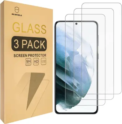 Zaščitno kaljeno steklo za Samsung Galaxy S21 Plus 5G (3 kosi), 9H trdota, združljivo s prstnim odtisom, oleofobni premaz
