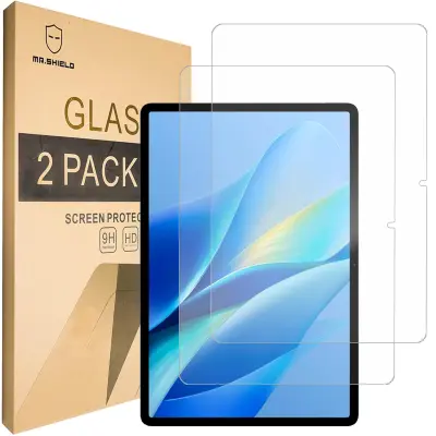 Zaščitno kaljeno steklo Mr.Shield za Vivo Pad Air 2, 2 kosa, trdota 9H, oleofoben in vodoodporen premaz, HD 99,99% jasnost, prozorno