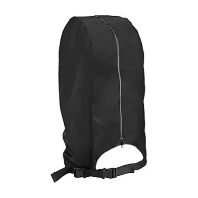 Black Oxford Cloth Golf Club Rain & Dust Cover - Portable Protective Golf Bag Hood