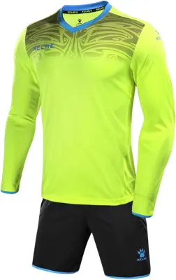 Vratarski komplet Kelme Vrtarski komplet S majica z dolgimi rokavi zaščitne gobice oblazinjene kratke hlače 100% poliester črn