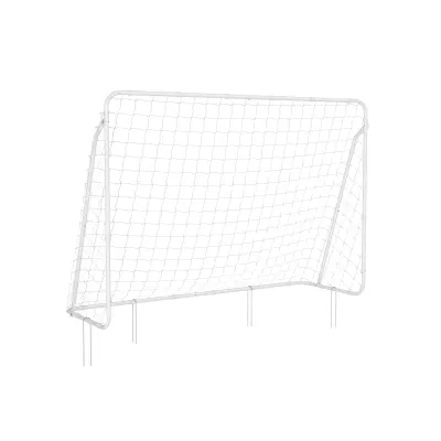 Nogometna vrata 215x76x150 cm Bela