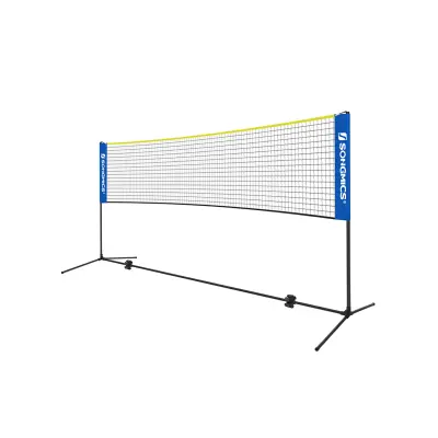 Badmintonska mreža 400x103x90-155 cm modra