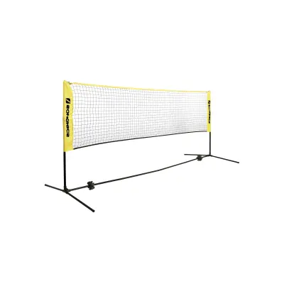 Nastavljiva badminton mreža 300x103x155 cm črna