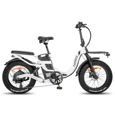 Potovalno električno kolo Fafrees F20 X-Max, 48V 30Ah Samsung baterija, trojno vzmetenje, bela