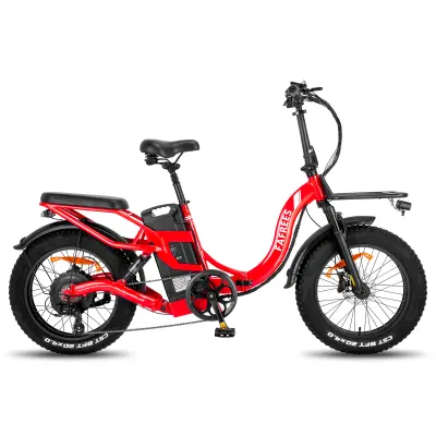 Potovalno električno kolo Fafrees F20 X-Max, 48V 30Ah Samsung baterija, trojno vzmetenje, rdeča