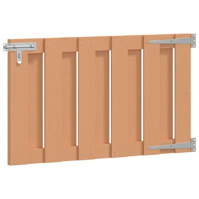 vidaXL Vrtna vrata 100 x 60 cm WPC in aluminij Rjava
