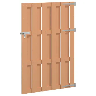 vidaXL Vrtna vrata 100 x 150 cm WPC in aluminij Rjava