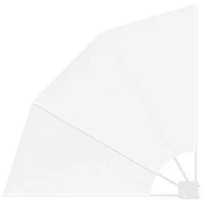 vidaXL Zaslon za zasebnost na balkonu Bela 115 x 115 cm Poliester