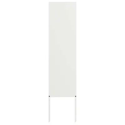 vidaXL Zaslon za zasebnost v vrtu Bela 32 x 140 cm Mnogi jeklo