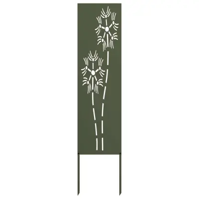 vidaXL Zaslon za zasebnost v vrtu Ureznine Olivno zelena 32 x 140 cm