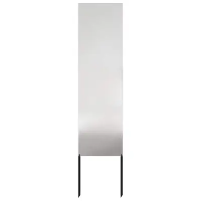 vidaXL Zaslon za zasebnost v vrtu srebrna 32 x 140 cm Nerjaveče jeklo