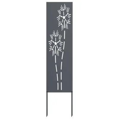 vidaXL Zaslon za zasebnost v vrtu Antracit 32 x 140 cm Mnogi jeklo