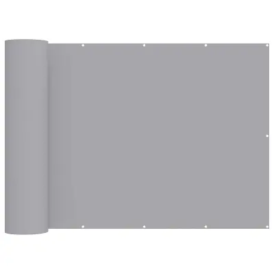 vidaXL Zaslon za zasebnost na balkonu 200 x 500 cm Blago s PU prevleko
