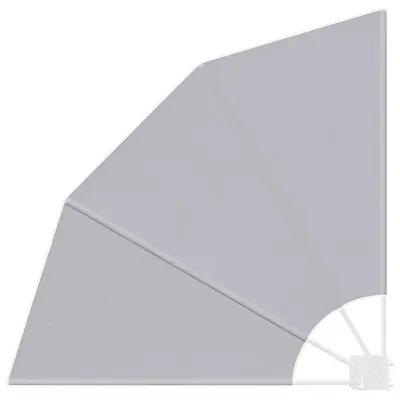 vidaXL Zaslon za zasebnost na balkonu Siva 115 x 115 cm Poliester