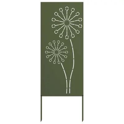 vidaXL Zaslon za zasebnost v vrtu Ureznine Olivno zelena 50 x 140 cm
