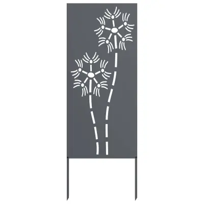 vidaXL Zaslon za zasebnost v vrtu Antracit 50 x 140 cm Mnogi jeklo