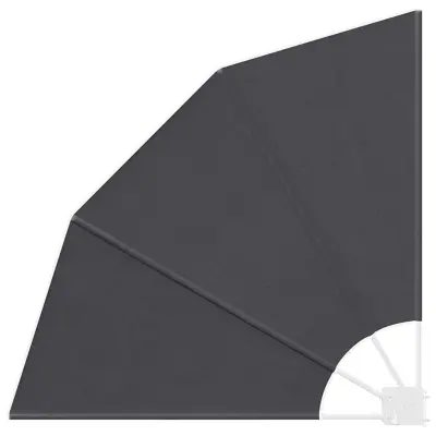vidaXL Zaslon za zasebnost na balkonu Črna 115 x 115 cm Poliester