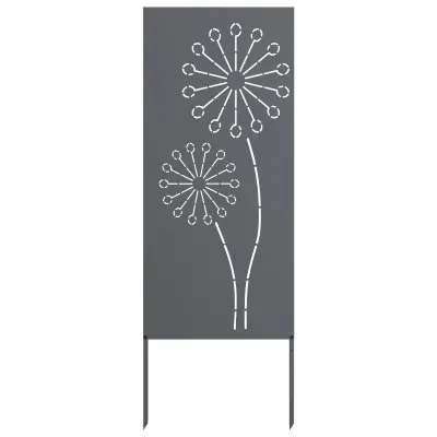 vidaXL Zaslon za zasebnost v vrtu Antracit 50 x 140 cm Mnogi jeklo