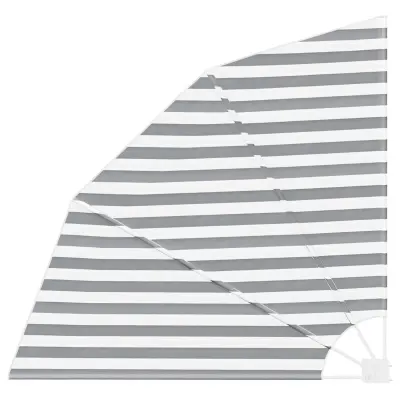 vidaXL Zaslon za zasebnost na balkonu Antracitna in bela 160 x 160 cm