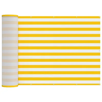 vidaXL Zaslon za zasebnost na balkonu 200 x 700 cm Blago s PU prevleko