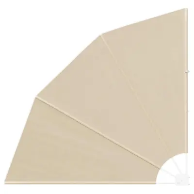vidaXL Zaslon za zasebnost na balkonu Bež 140 x 140 cm Poliester