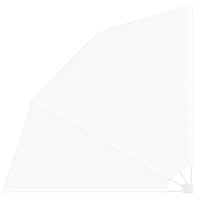 vidaXL Zaslon za zasebnost na balkonu Bela 210 x 210 cm Poliester