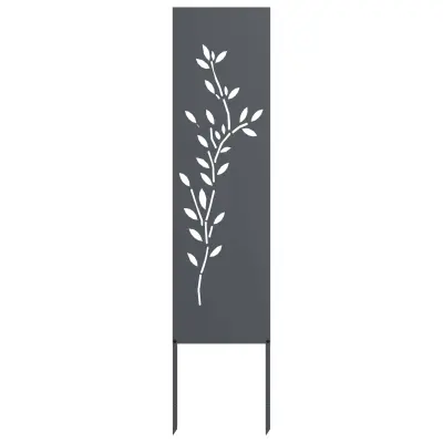 vidaXL Zaslon za zasebnost v vrtu Antracit 32 x 140 cm Mnogi jeklo