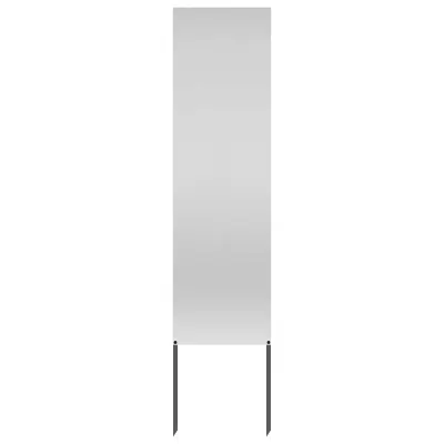 vidaXL Zaslon za zasebnost v vrtu srebrna 32 x 140 cm Pocinkano jeklo